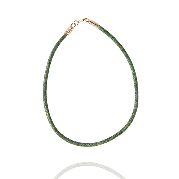 Stingray Leather Necklace Cord 6MM-14K Gold
