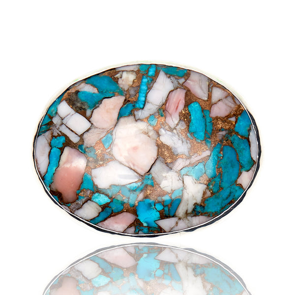 Mojave Turquoise Pink Belt Buckle