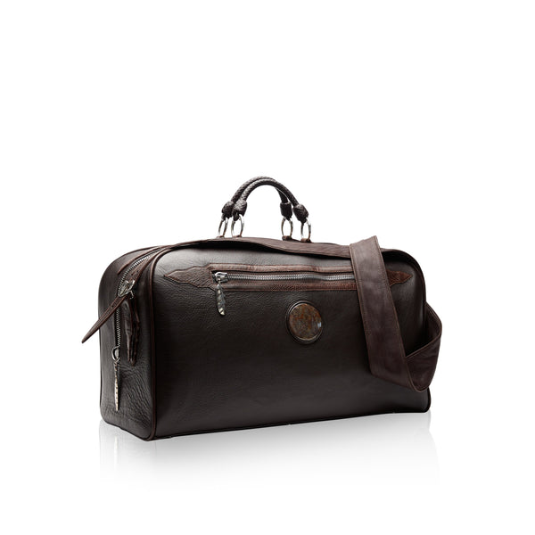King George Bison Duffle Bag with Woodward Agate Stone