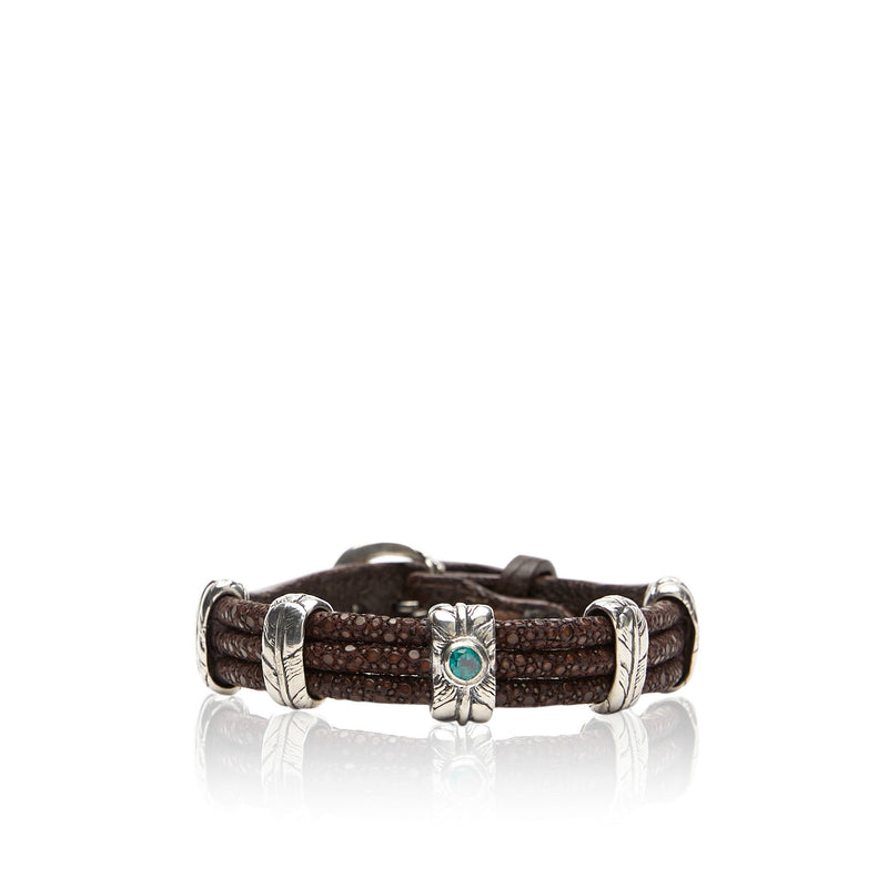 Stingray Tri-Band Bracelet -two .5 carat stones