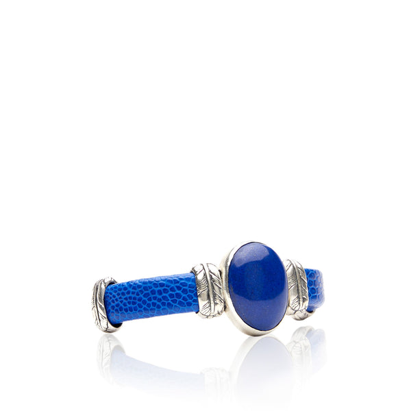 Sterling Silver Lapis Cuff