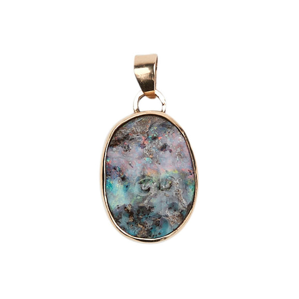 Australian Opal Pendant-14k Gold